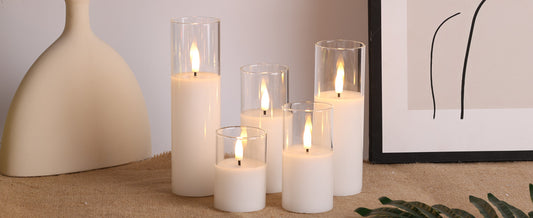 Eywamage Clear Glass Slim Flameless Candles - Info and Wholesale