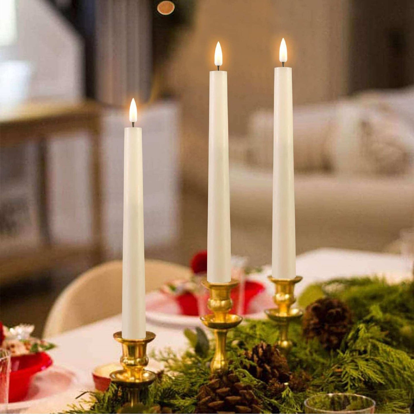 Velas cónicas LED desnudas Eywamage con control remoto