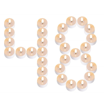 Combining 30 electronic tea lights into the number 48