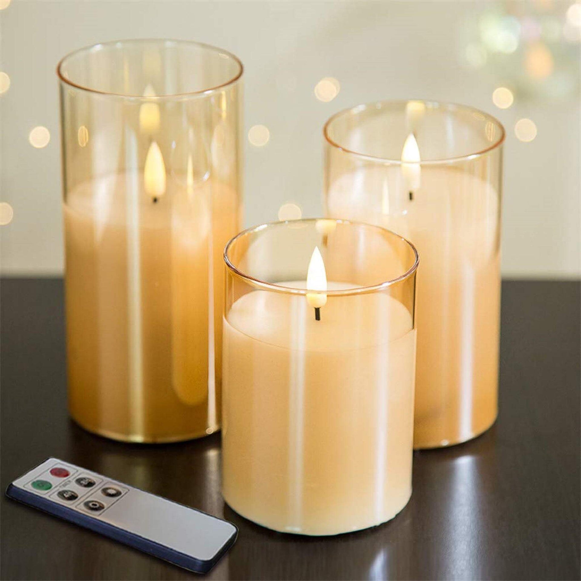 Bougies LED pour le sapin de Noël, 10 bougies à piles, avec Bougies LED pour le sapin de Noël, 10 bougies à piles, avec