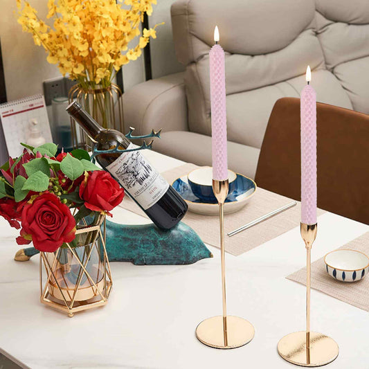 Teal Blue Spiral Flameless Taper Candles with Remote- 6 Pack- Eywamage –  Eywamage Flameless Candles